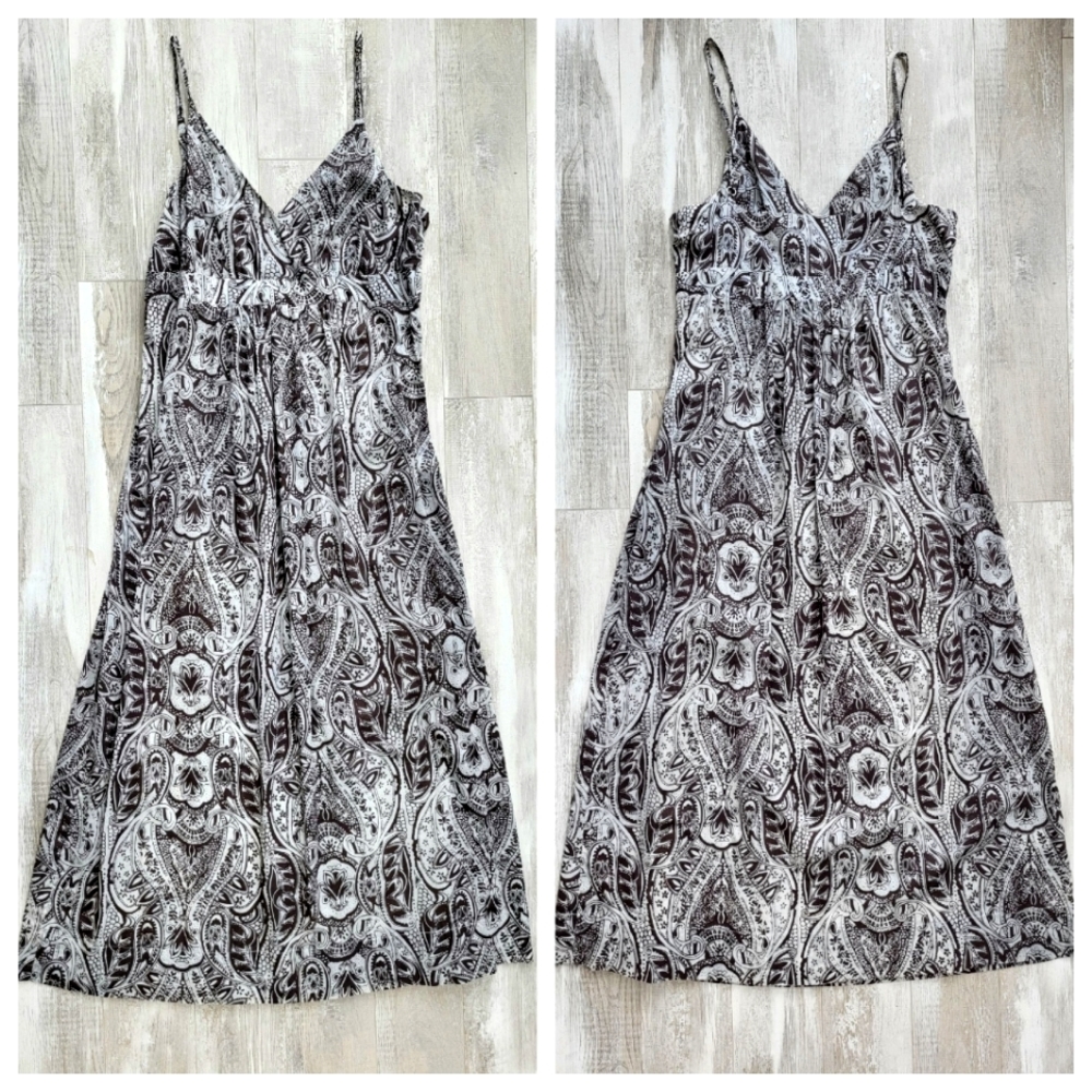 NY&C Maxi Dress Brown/Cream